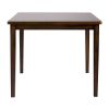 Espresso Finish Counter Height 5pc Dining Set Tabe and Counter Height Chairs Set Black Faux Leather Upholstered Seat Wooden Dining Kitchen Furniture