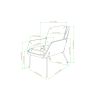 Contemporary Upholstered Boucle Minimalist Accent Chair ‚Äì Cream / Gold