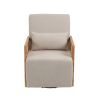 COOLMORE Modern Comfortable Upholstered Accent Chair/ Linen Accent Chair for Living Room, Bedroom
