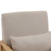 COOLMORE Modern Comfortable Upholstered Accent Chair/ Linen Accent Chair for Living Room, Bedroom