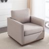 Mid Century Modern Swivel Accent Chair Armchair for Living Room, Bedroom, Guest Room,Office,Light Gray