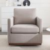 Mid Century Modern Swivel Accent Chair Armchair for Living Room, Bedroom, Guest Room,Office,Light Gray