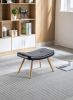 Wooden Step ottoman,Wooden Step Stool for Adults,Square Cushion Foot Stool,Small Stool with Non-Slip Pad,Wood Stool Suitable for Bedroom, Living Room