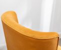 Elon Contemporary Velvet Upholstered Accent Chair, Gold