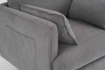 29.5 "W Modern Fabric Decorative Chair Armchair Upholstered Reading Chair Single Sofa Casual Club Chair with Solid Wooden Feet and 2 Pillow, for livin