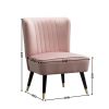Elon Contemporary Velvet Upholstered Accent Chair, Gold