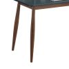 Roskilde Mid-Century Modern Wood Writing Desk with Hutch, Grey