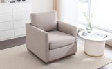 Mid Century Modern Swivel Accent Chair Armchair for Living Room, Bedroom, Guest Room,Office,Light Gray