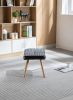 Wooden Step ottoman,Wooden Step Stool for Adults,Square Cushion Foot Stool,Small Stool with Non-Slip Pad,Wood Stool Suitable for Bedroom, Living Room