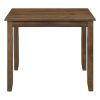 Brown Finish 5pc Dining Set Table and 4 Side Chairs Upholstered Seat Wooden Kitchen Dining Furniture Set Transitional Style