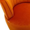 360 Degree Swivel Cuddle Barrel Accent Sofa Chairs, Round Armchairs with Wide Upholstered, Fluffy Velvet Fabric Chair for Living Room, Bedroom, Office