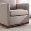 Mid Century Modern Swivel Accent Chair Armchair for Living Room, Bedroom, Guest Room,Office,Light Gray