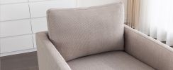 Mid Century Modern Swivel Accent Chair Armchair for Living Room, Bedroom, Guest Room,Office,Light Gray