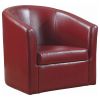 Red Swivel Armchair