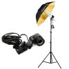 45W Photo Photography Umbrella Lighting Kit Studio Light Bulb Non-Woven Fabric Backdrop Stand