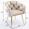 Luxury modern simple leisure velvet single sofa chair bedroom lazy person household dresser stool manicure table back chair turquoise set of 2