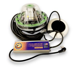 Mega-Watt Underwater LED Lighting System (Color: Green, Power Cord Size: 120 Feet)