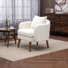 COOLMORE Wood Frame Armchair, Modern Accent Chair Lounge Chair for Living Room