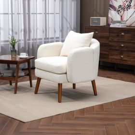 COOLMORE Wood Frame Armchair, Modern Accent Chair Lounge Chair for Living Room (Color: as Pic)