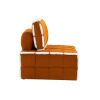 COOLMORE Upholstered Deep Seat Armless Accent Single Lazy Sofa Lounge Arm Chair,Comfy Oversized Leisure Barrel Chairs for Living Room/Office/Meetingro