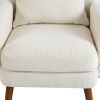COOLMORE Wood Frame Armchair, Modern Accent Chair Lounge Chair for Living Room