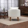 COOLMORE Wood Frame Armchair, Modern Accent Chair Lounge Chair for Living Room