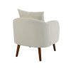 COOLMORE Wood Frame Armchair, Modern Accent Chair Lounge Chair for Living Room